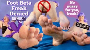 Femdom Fun With Mistress Mystique - Foot Beta Freak Denied No Music - Feet are all you get to see un.webp