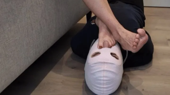 Ava Krass - Bedside foostool for my feet, eagerly awaiting its moment (foot fetish, footrest, humili.webp