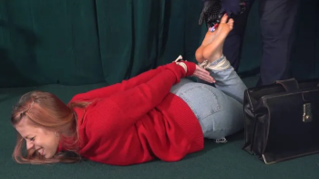 All About Eve - Slutty Dancer Eves gives Pantyhose Footjobs 5.webp