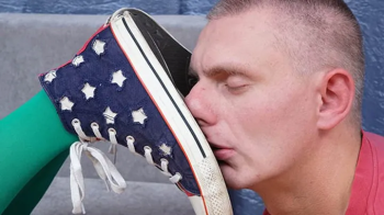 Furious Girls - Male face deserves to be caressed gently by female used sneakers, g362x (slide show).webp