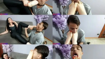 Leticia Miller Videos - CUTE BOY SLAVE OF MY FEET - GODDESS LETICIA MILLER & CUTE BOY GUI PAIVA - EX.webp