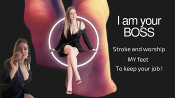Noirqueenie - I am your Boss Stroke and worship My feet to keep your job.webp