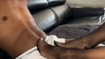Ilovehernailss - @Mysplendidfeet nylon footjob with her sexy long white toenails - Side view.webp