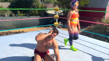 Butt Wrestling Inc - Morrigan Dominates Leon- REMATCH.webp