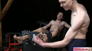 Ladsfeet And Tickling - Corey Tickled By Milos In The Chair HD Full Video 26 Mins.webp