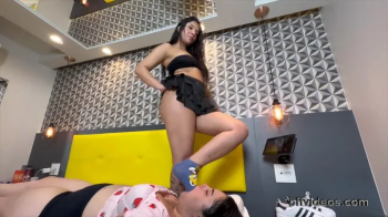 Brazil Foot Gagging - Ana Ayume Sweaty Sneakers Feet Down Bitch Throat II.webp
