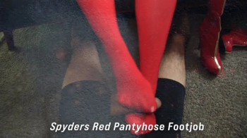 All About Eve - Spyders Red Pantyhose Footjob 10.webp