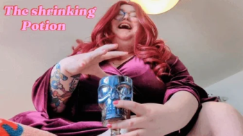 Disableddaisybbw - The shrinking potion! BBW Daisy is secretly a witch and she loves shrinking her d.webp