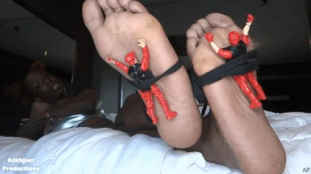 Askhjset Productions- Fetish Fun - Giantess Cinnamon'z Ebony Soles Engulf Helpless Toy Soldierz.webp