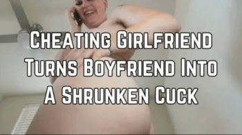 Thehairygiantess - Cheating Girlfriend Shrinks And Cucks Boyfriend 4k HD.webp