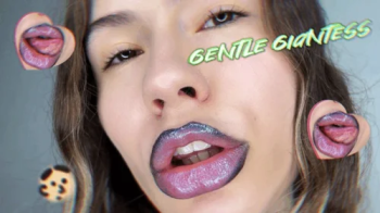 Sweet Mouth Game - Gentle Giantess sticky kiss POV.webp
