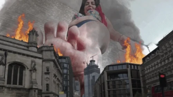 Giantessdebora - Giantess crush the tiny city.webp