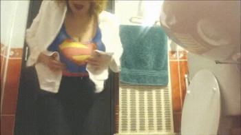 Rebel Chick - Super Woman to the rescue- No, Super Woman to the toilet! WMV.webp