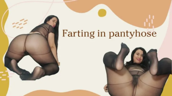 Candygiirl - Black pantyhose get stinky with farts.webp
