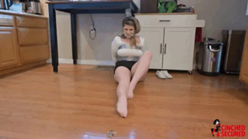 Cinched And Secured - Dolly Mattel's Toe Reach Challenge (MP4 Format).webp