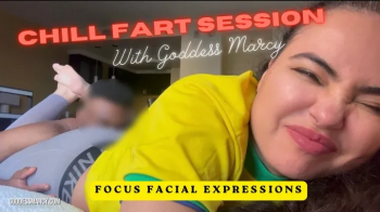 Chill Fart Session Focus Facial Expressions with Goddess Marcy.webp